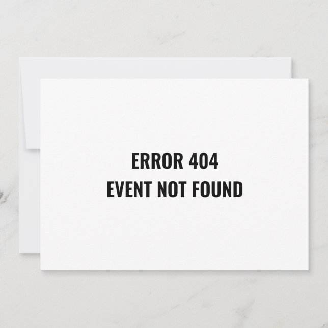 Change of Date Postponed Funny Cancelled Event Invitation (Front)