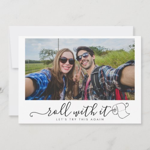 Change of Date Wedding Postponed Photo Modern Save The Date