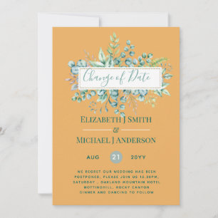 Change of Plans Date Greenery Eucalyptus Event