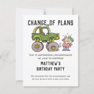 Change Of Plans Party Cancellation Postpone Humor