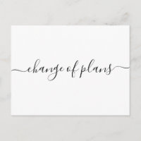 Change of Plans | Postponed Wedding