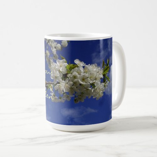 Change of Scene Inspiration Slogan Cherry Blossoms Coffee Mug