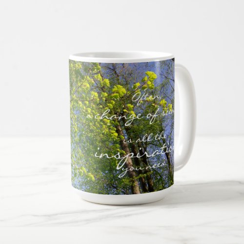 Change of Scene Inspiration You Need Linden Tree Coffee Mug