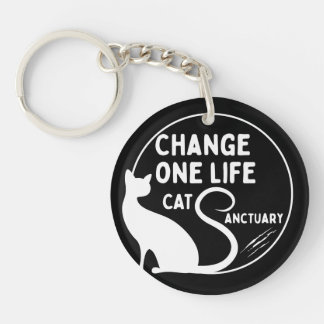 Change One Life Cat Sanctuary Acrylic Keychain