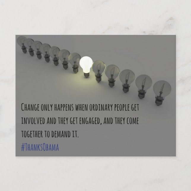 Change Only Happens (1) Postcard (Front)