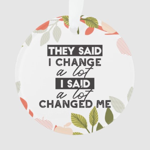 Change Quotes with Apple Fruit Tree Pattern Ornament