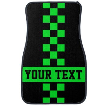 Change Square Color To Match Car - Checkered Flag  Car Floor Mat by MuscleCarTees at Zazzle