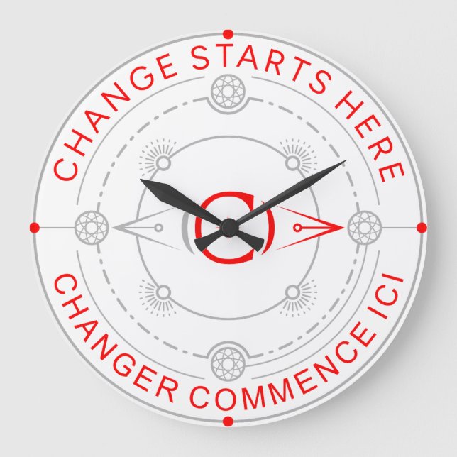 Change Starts Here Clock (Front)