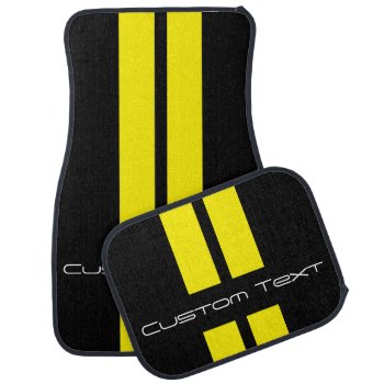 Change Stripe Color To Match Car - Use "customize" Car Floor Mat by MuscleCarTees at Zazzle