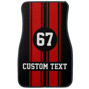 Change Stripe Color To Match Car - Use "Customize" Floor Mat