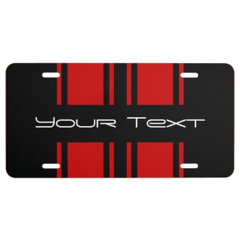 Change Stripe Color To Match Car - Use "customize" License Plate by MuscleCarTees at Zazzle