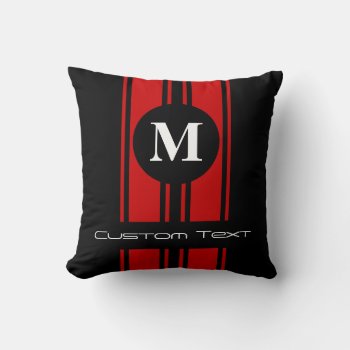 Change Stripe Color To Match Car - Use "customize" Throw Pillow by MuscleCarTees at Zazzle