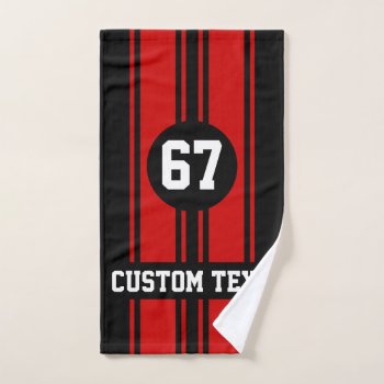Change Stripe Color & Year To Match Car - Use Edit Hand Towel by MuscleCarTees at Zazzle
