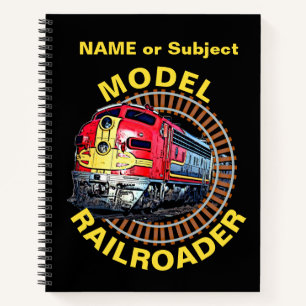Change Text Model Railroader Red Yellow Diesel     Notebook