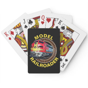 Change Text Model Railroader Red Yellow Diesel Thr Poker Cards