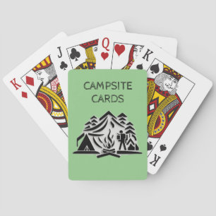 Change Text Name Camping Logo Icon Poker Cards