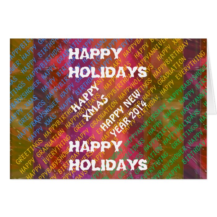 Change Text   NEWYEAR HOLIDAYS CHRISTMAS XMAS DIY Greeting Card