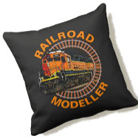 Change Text Railroad Modeller Orange Diesel Train 