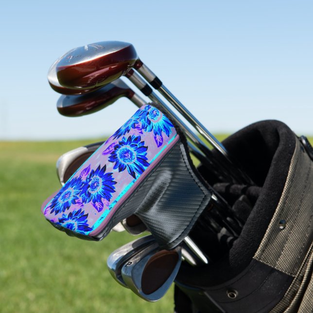 Change the Background Color Sunflowers Golf Head Cover (In Situ)