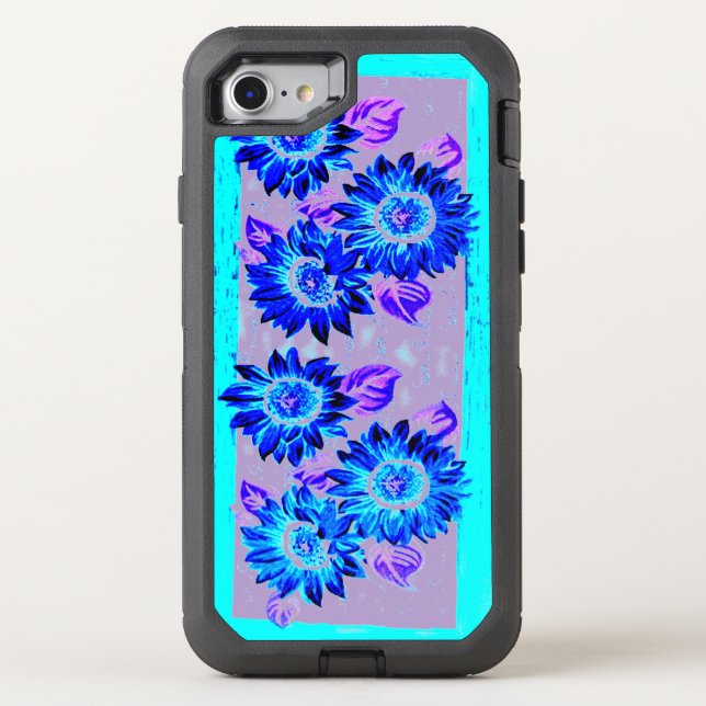 Change the Background Color Sunflowers Otterbox iPhone Case (Back)