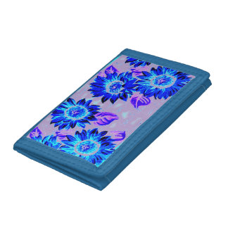 Change the Background Color Sunflowers Tri-fold Wallet