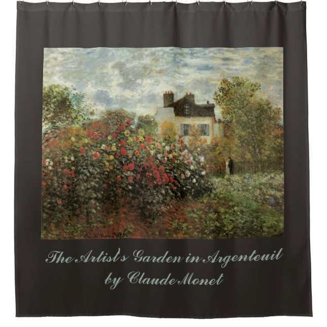 Change the Color! Monet's Garden at Argenteuil Shower Curtain (Front)