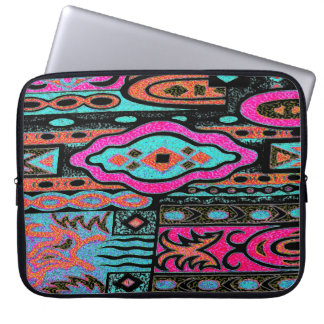 Change the Color Wacky Retro Print Laptop Sleeve