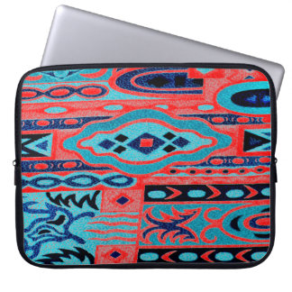 Change the Color Wacky Retro Print Laptop Sleeve