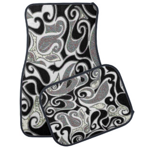 Change the Color Wacky Retro Swirl Car Mat