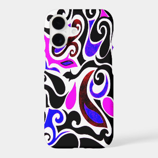 Change the Color Wacky Retro Swirl iPhone 17 Case