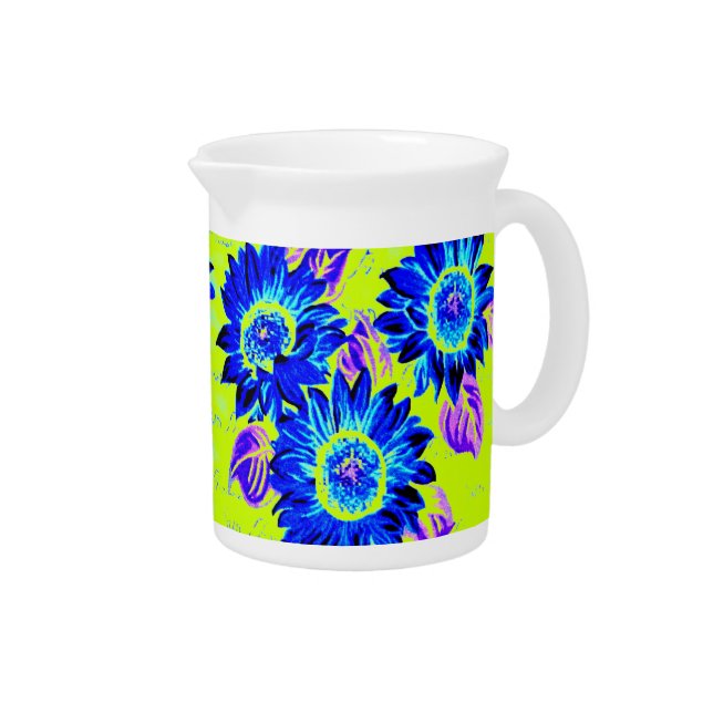 Change the Color Wacky Sunflowers Drink Pitcher (Right)