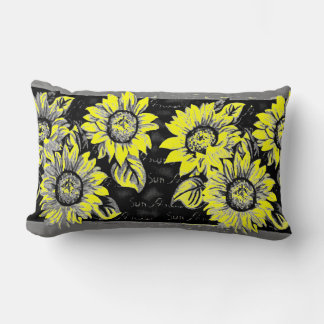 Change the Color Wacky Sunflowers Lumbar Pillow