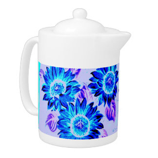 Change the Color Wacky Sunflowers Teapot