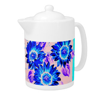 Change the Color Wacky Sunflowers Teapot