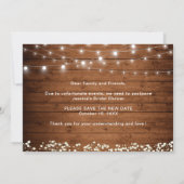 Change the Date Baby's Breath Rustic Bridal Shower Invitation (Back)