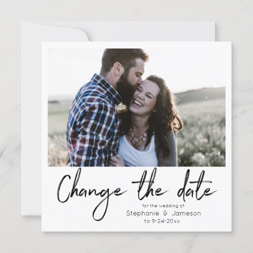 Change the Date Instant Photo  Typography Invitation