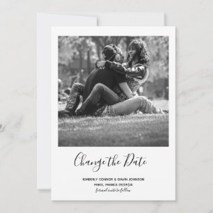 Change the Date Minimalist Save The Date