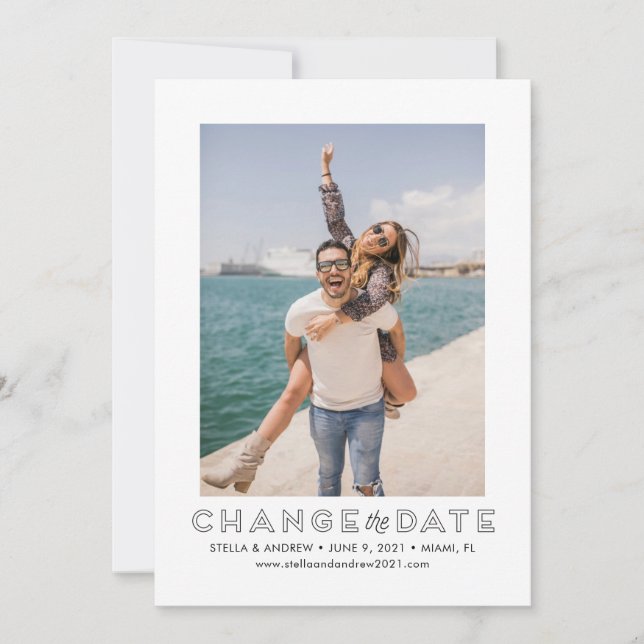 Change the Date Photo Card (Front)