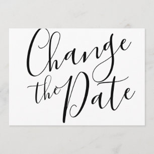 Change the Date Postponed Cancelled Event Modern Invitation