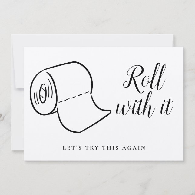 Change The Date Postponed Cancelled Event Rustic Save The Date (Front)