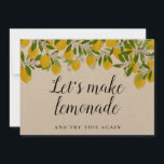 Change the Date Postponed Cancelled Rustic Lemons Save The Date<br><div class="desc">This fun change of date card can be personalised with your postponement information. The reverse has additional details. Perfect for weddings,  bridal showers,  baby showers,  baptisms,  engagement parties,  anniversary celebrations,  graduations,  birthday get-togethers and other special events throughout the year! Designed by Thisisnotme©</div>