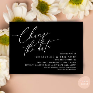 Change the date, Save our new wedding date card