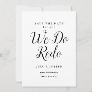 Change the Date We Do Redo Save The Date