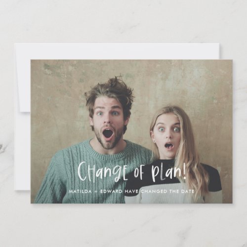 Change the plan wedding cancellation postponement announcement