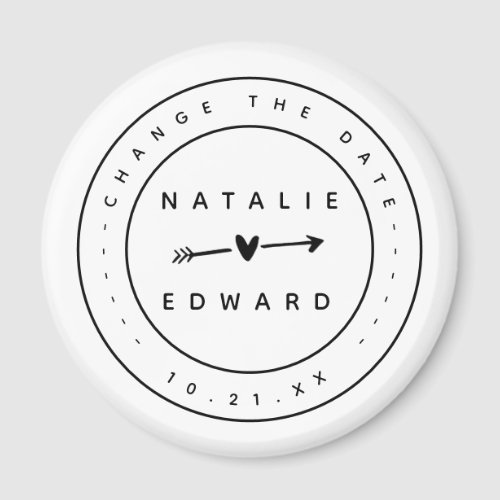 Change the plan wedding cancellation postponement magnet