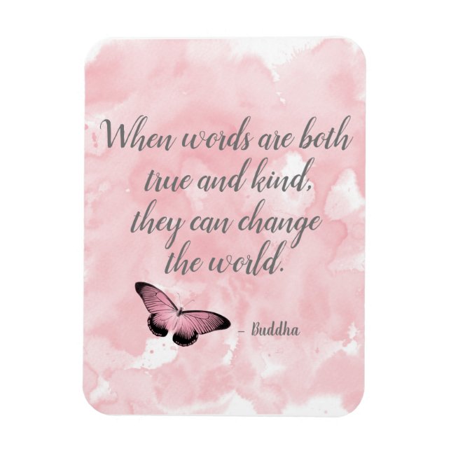 Change the World Buddha Quote Magnet (Vertical)