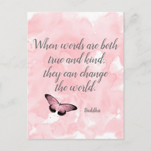 Change the World Buddha Quote Postcard