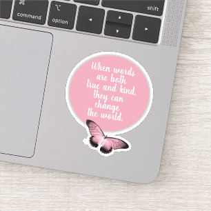 Change the World Buddha Quote  Sticker