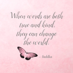 Change the World Buddha Quote  Wall Decal