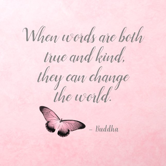 Change the World Buddha Quote  Wall Decal (Insitu 3)